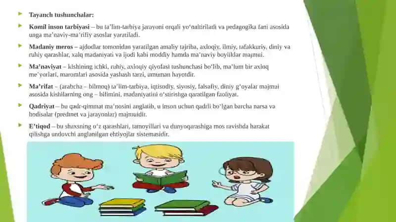 PEDAGOGIKA TARIXI FANIHAQIDA.IBTIDOIY JAMOADA TARBIYA.ENG QADIMGI DAVRLARDAN VII ASRGACHA TA’LIM-TARBIYA VA PEDAGOGIK FIKRLAR 2