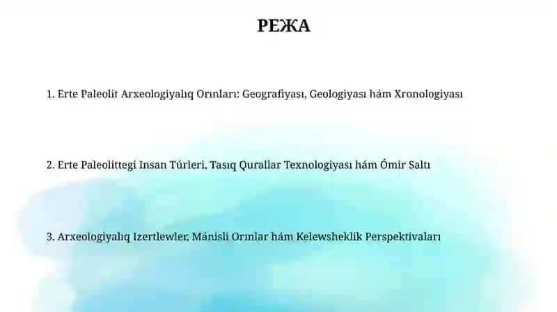 Paleolit dawiri arxeologiyaliq estelikleri 2