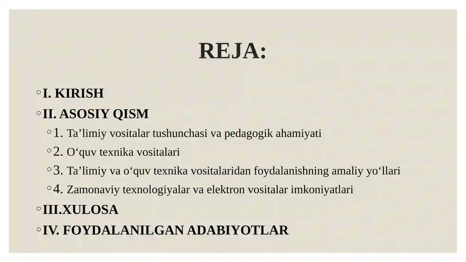 Taʼlimiy vositalar.Oʻquv texnika vositalari 2