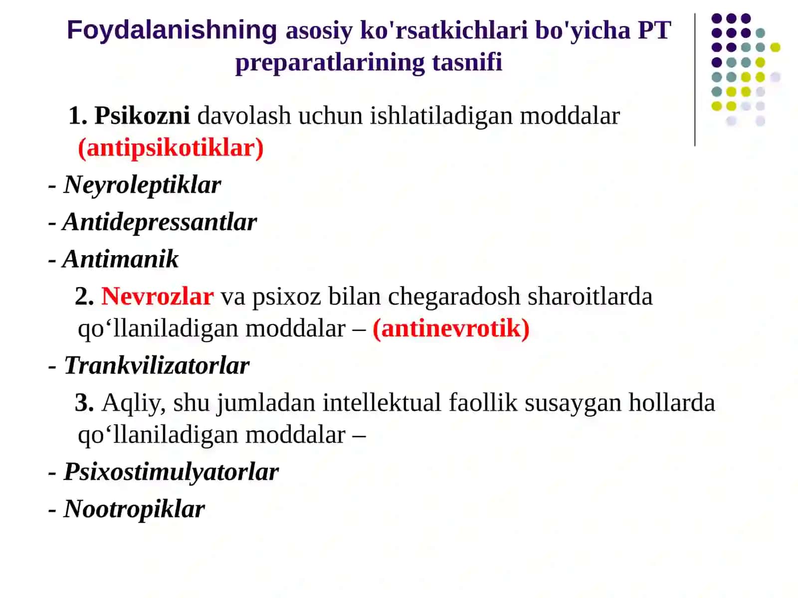Psixotropdorivositalariningklinikfarmokokalogiyasi 2