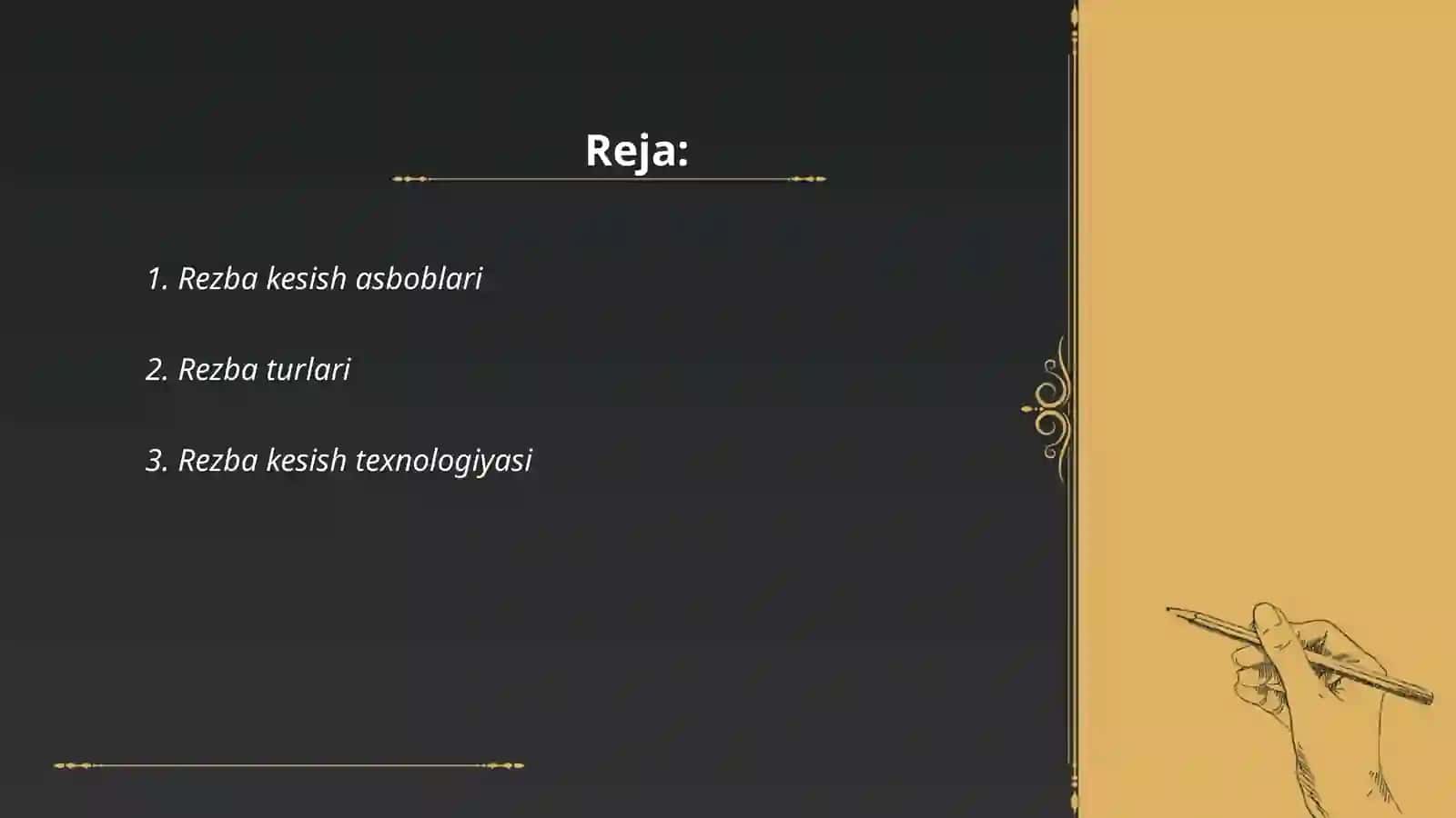 Rezba kesish asboblari 2