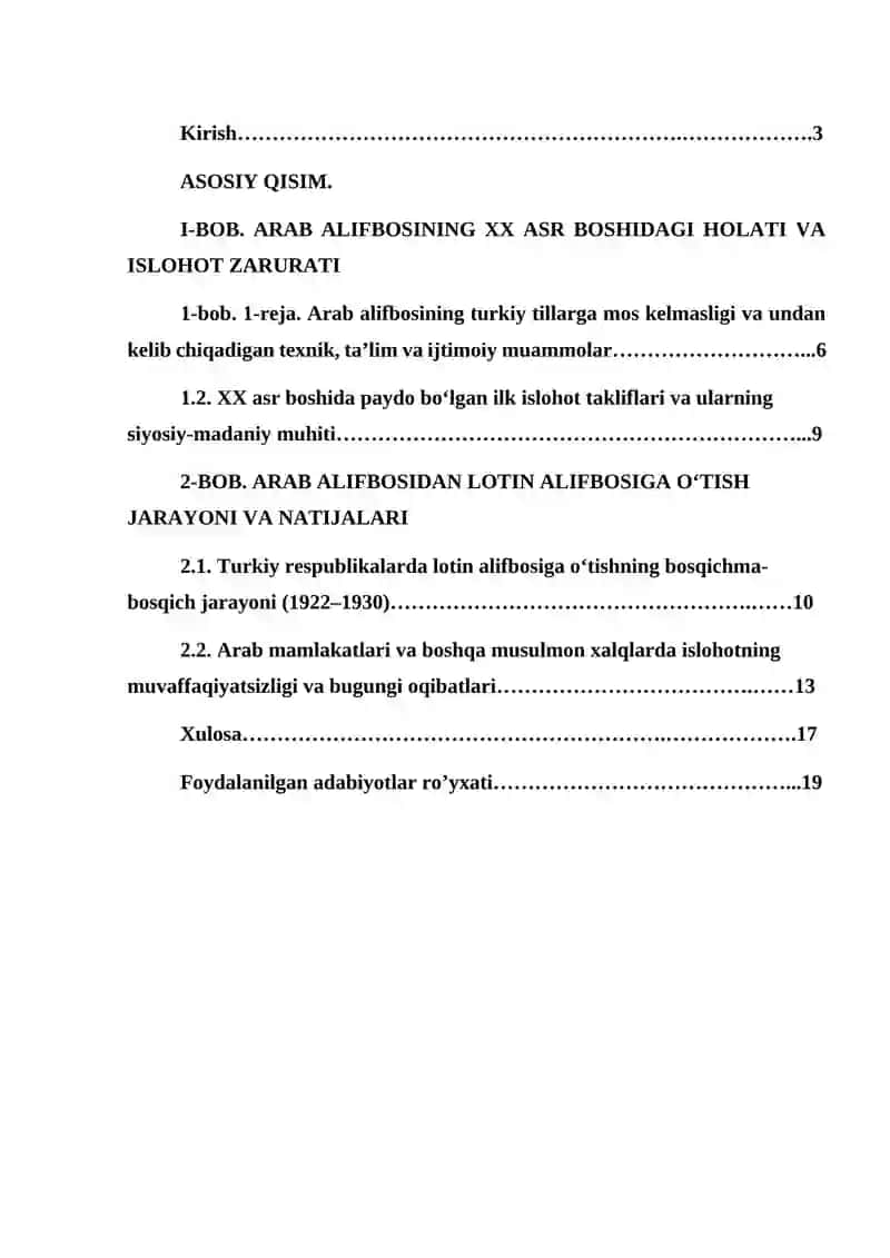 XX asr boshlarida arab alifbosining isloh qilinishi 2