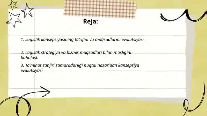 Lagistik kansepsiyasi evalutsiyasi 2