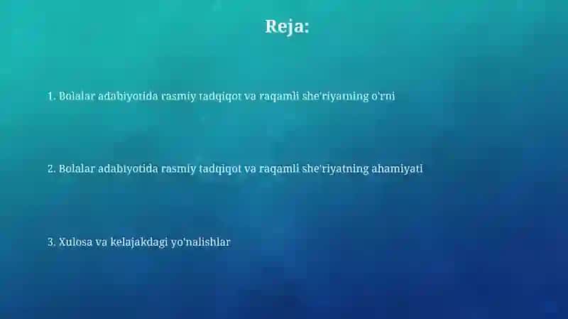 Bolalar adabiyotida shakliy izlanish va raqamli she'rlarning o'rni va ahamiyati 2
