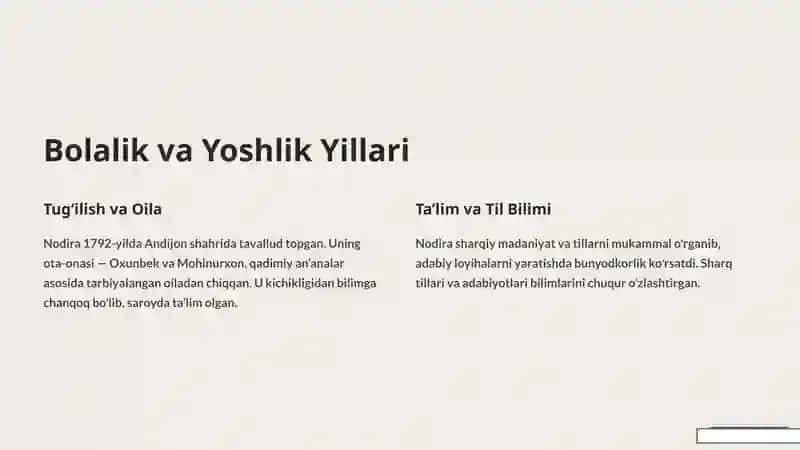 Nodirahayoti vaijodiga Kirish 2