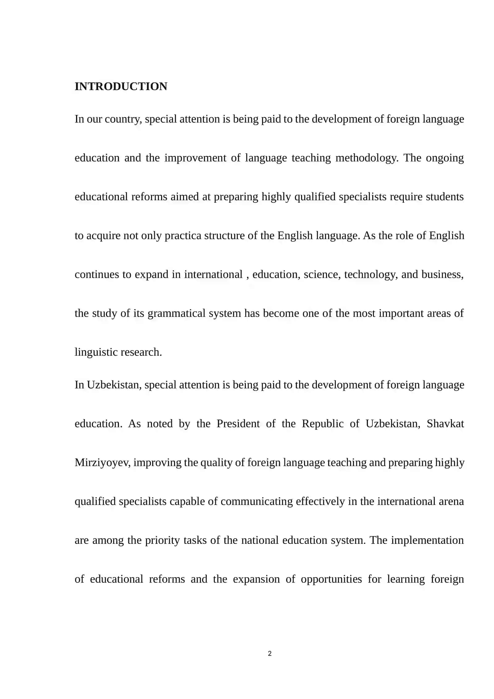 The grammatical functions of the Infinitive 2