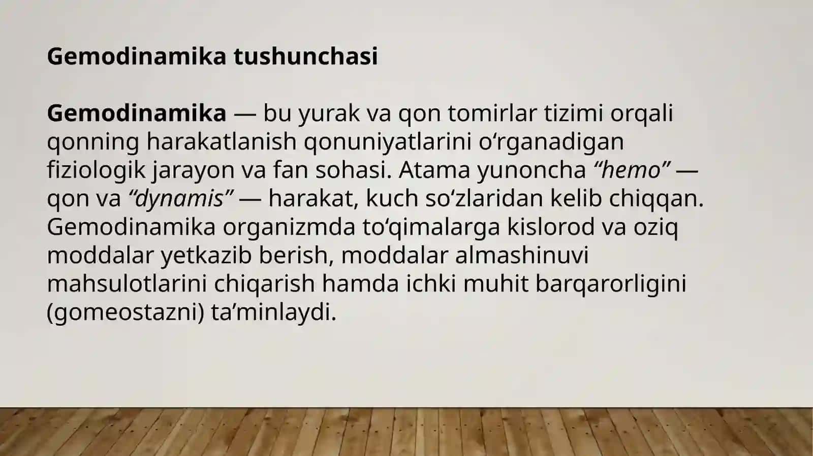 Gemodinamika Buzilishi 2