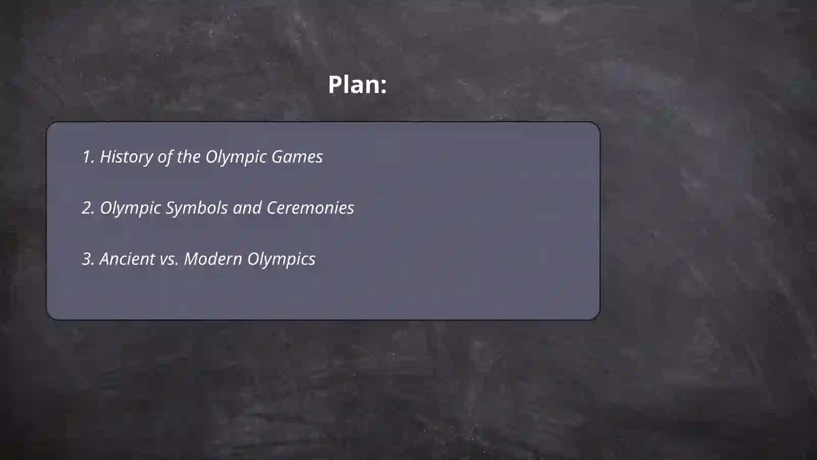 The Olympic Games 2