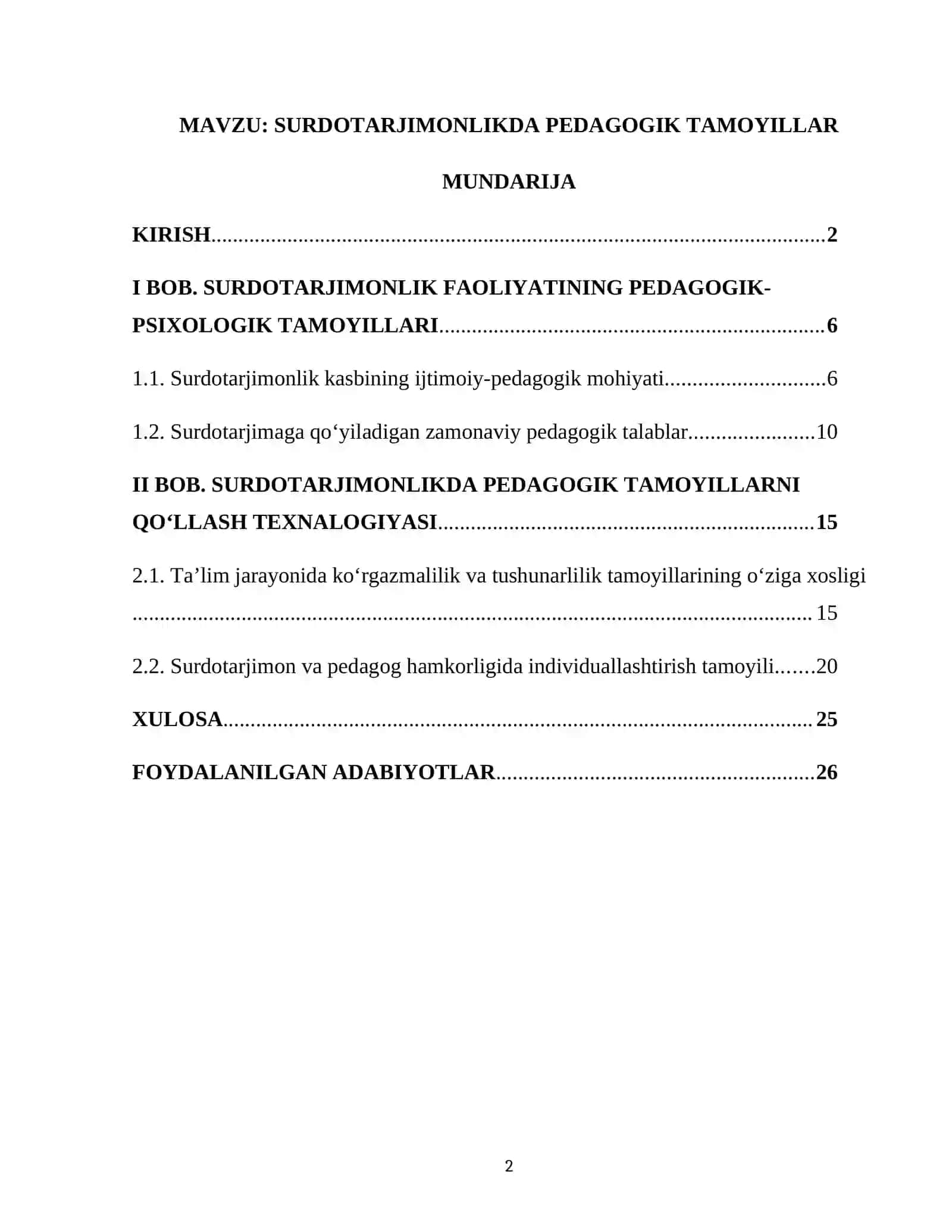 SURDOTARJIMONLIKDA PEDAGOGIK TAMOYILLAR 2