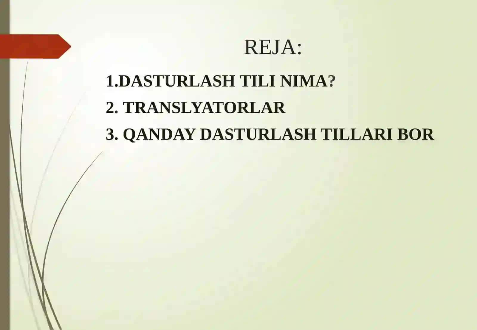 Dasturlash tillari va IDE 2