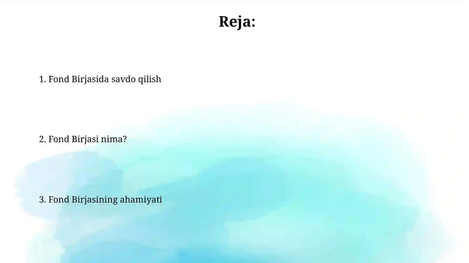 Fond birjasi 2