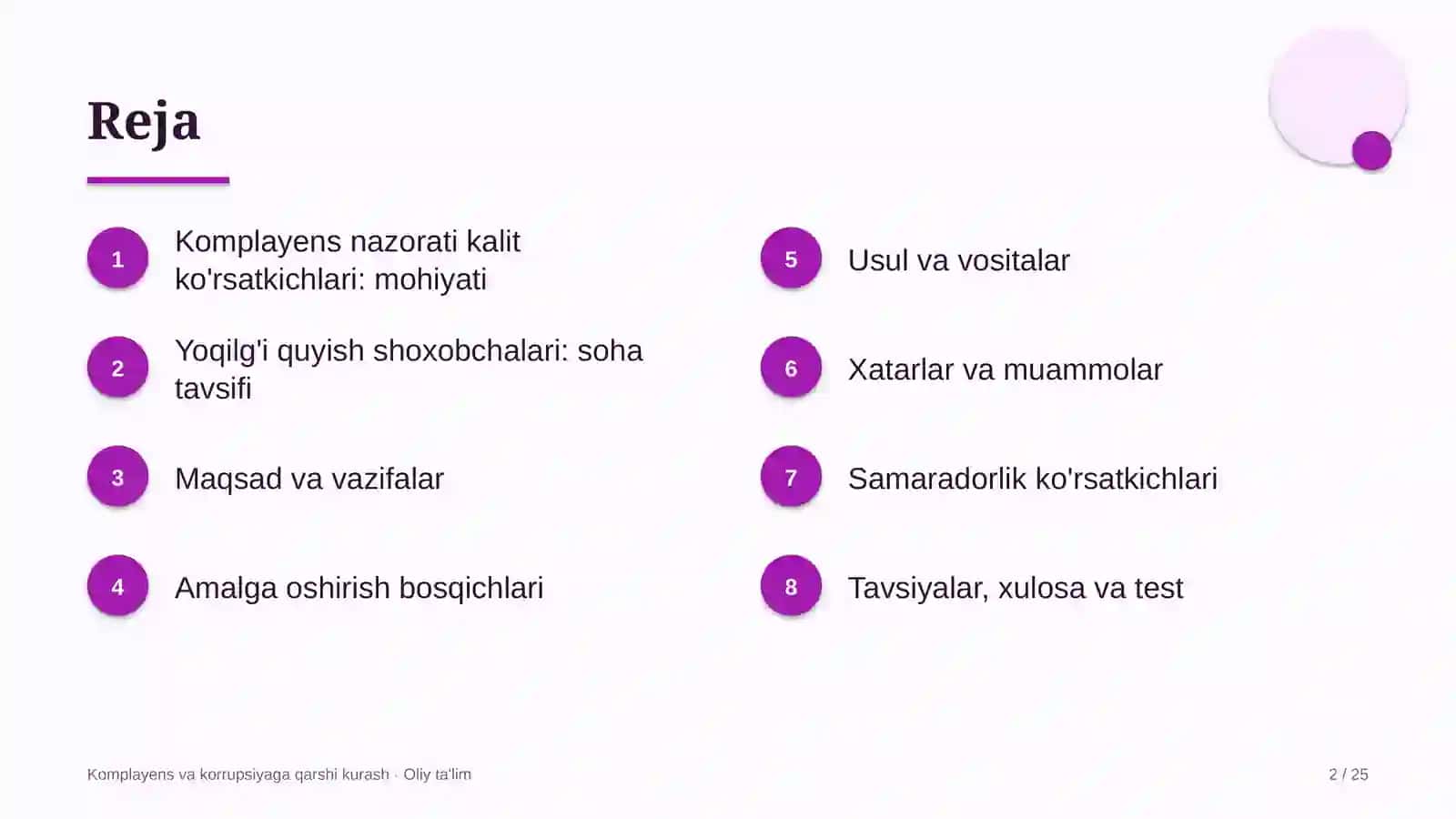 yoqilg'i quyish shoxobchalarida komplayens nazorati kalit ko'rsatkichlarini belgilash 3690 2
