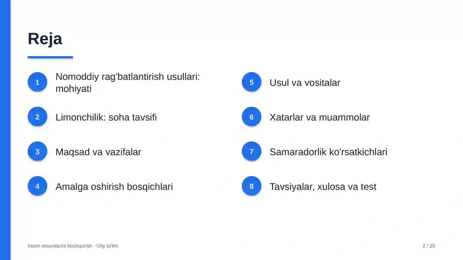 Limonchilikda nomoddiy rag'batlantirish usullari 2