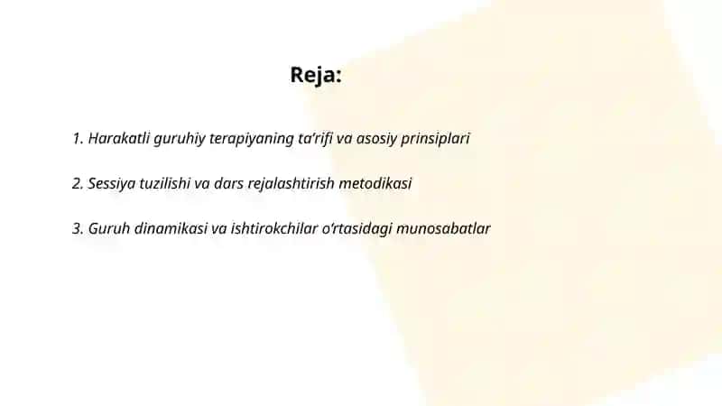 Harakatli guruhiy terapiya 2