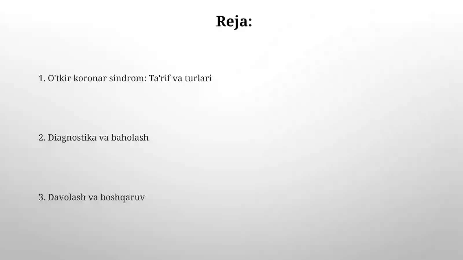 Oʻtkir koronar sindrom 2