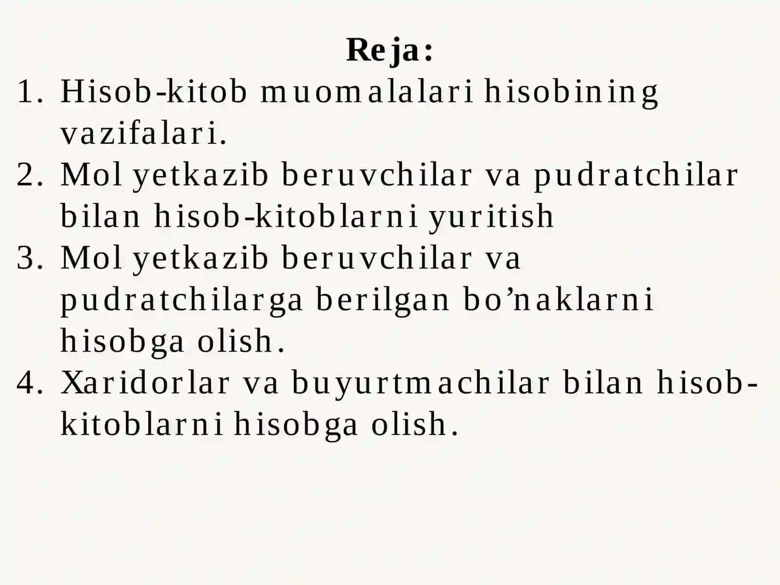 O’ZARO PULLI HISOB-KITOBLAR SHAKLLARI 2