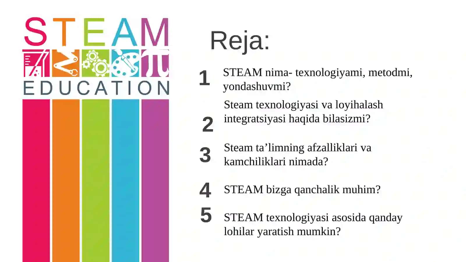 Maktabgacha ta’limda STEAM ta’lim texnologiyasi va loyihalash 2