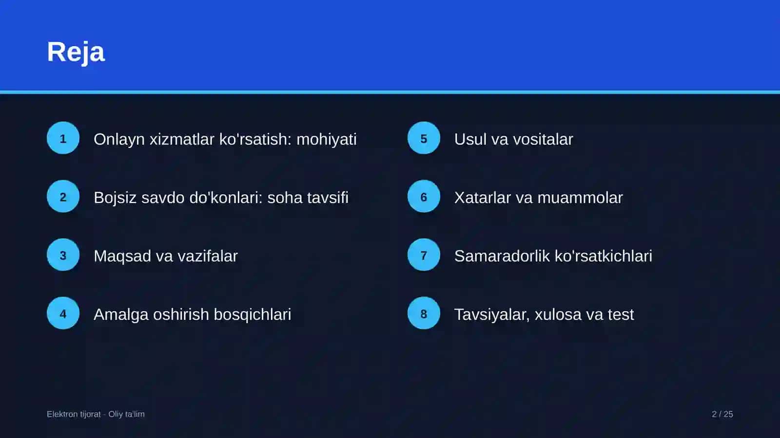 bojsiz savdo do'konlarida onlayn xizmatlar ko'rsatish 3920 2