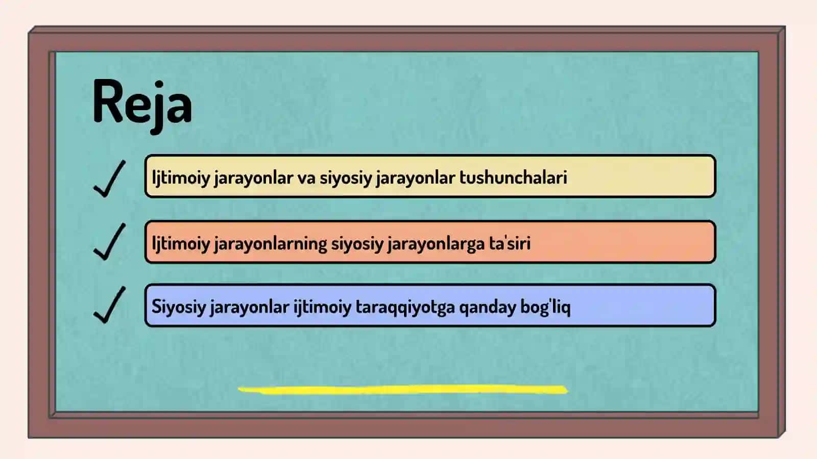 Ijtimoiy jarayonlar va siyosiy jarayonlar tushunchalarining 2