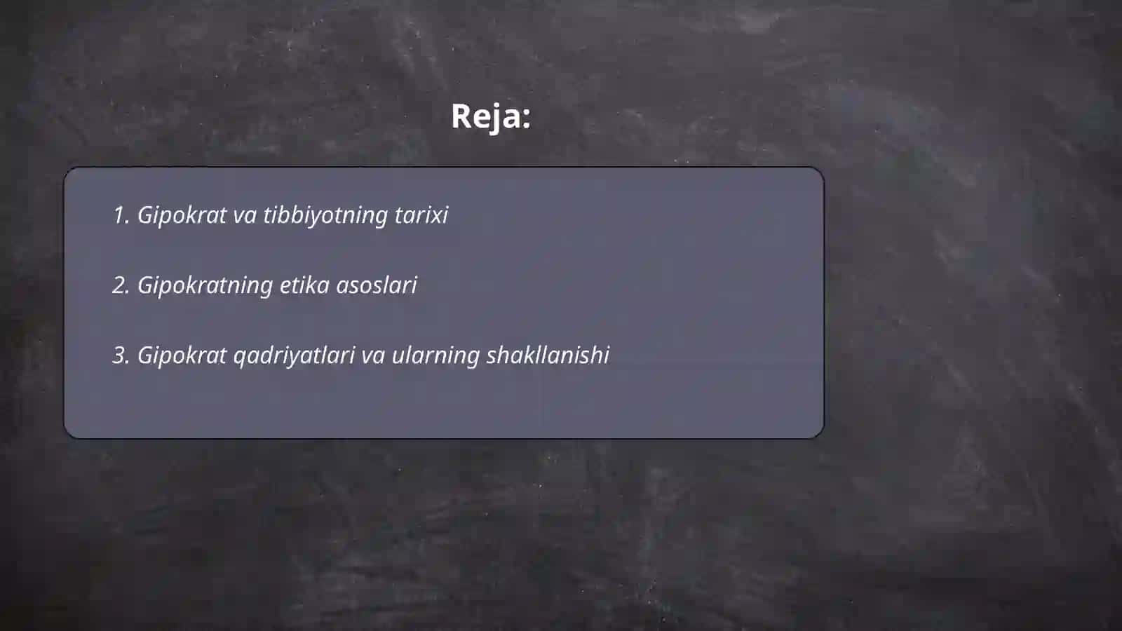 Gipokrat va Tibbiyot 2