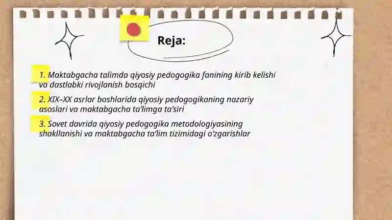 Maktabgacha talimda qiyosiy pedogogika fanining tarqqiyot bosqichlari 2