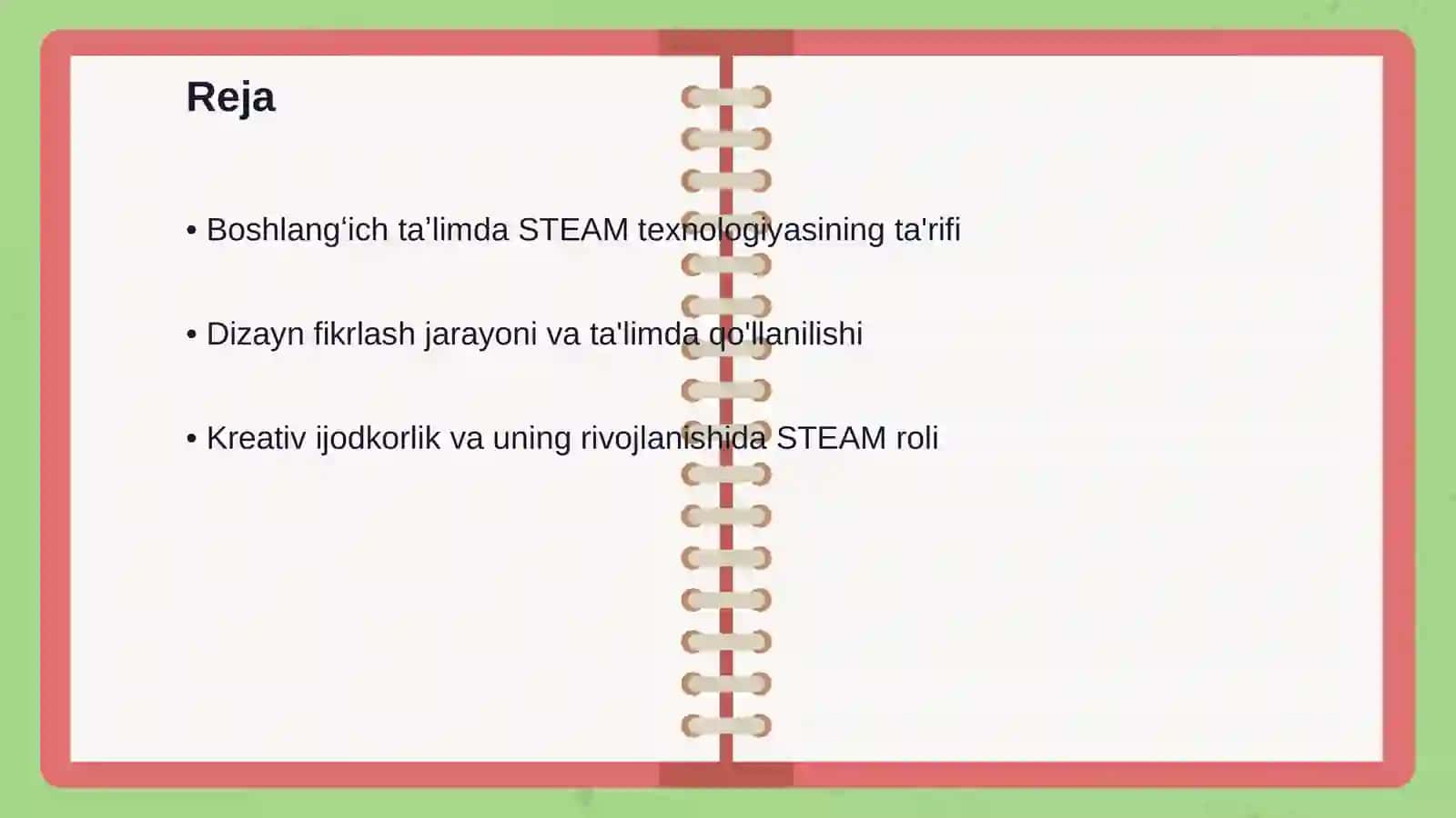 Boshlangʻich taʼlimda STEAM texnologiyasi asosida dizayn va keriativ ijodkorlikni shakillantirish 2