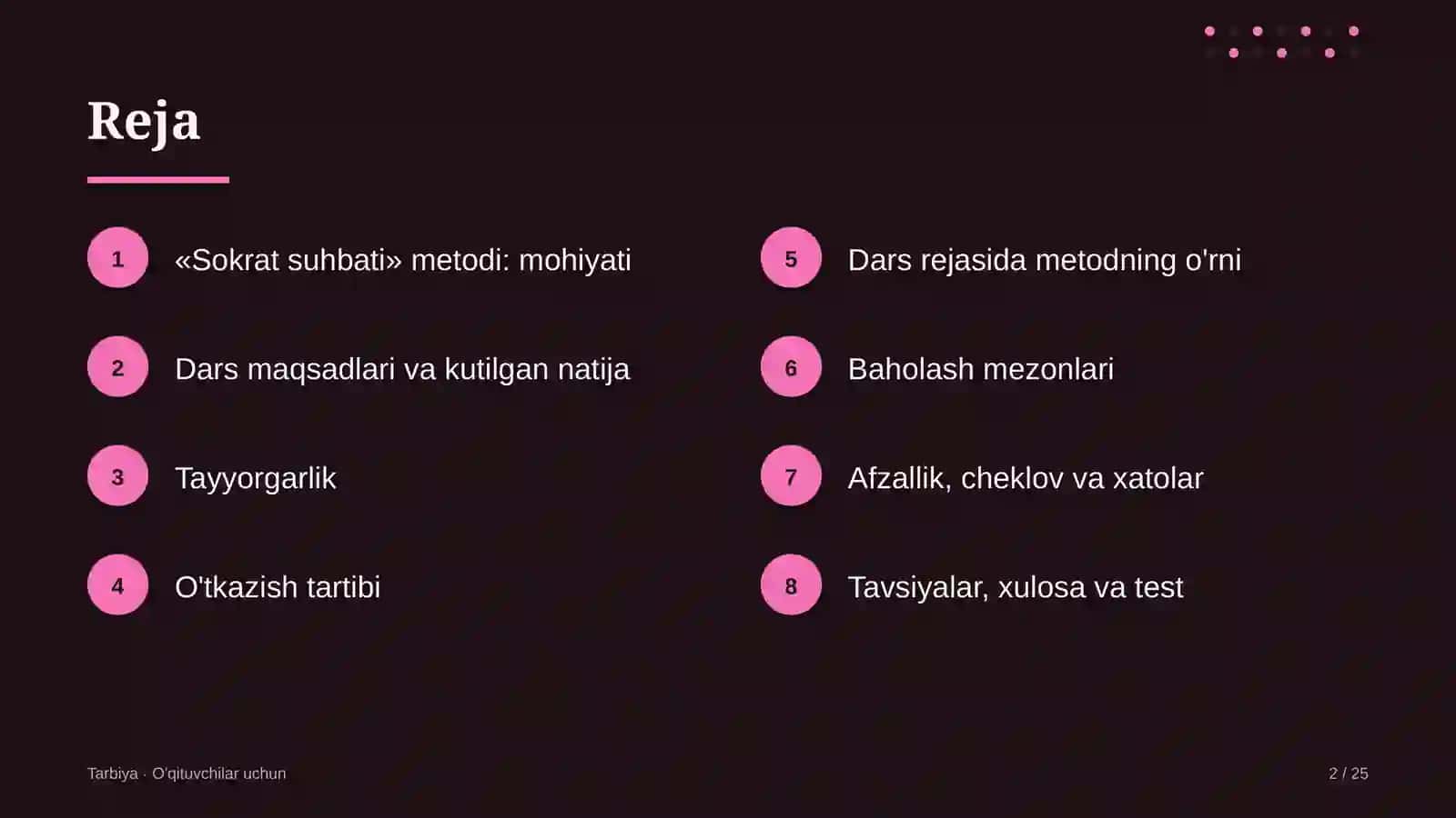 tarbiya darslarida sokrat suhbati metodidan foydalanish 8123 2