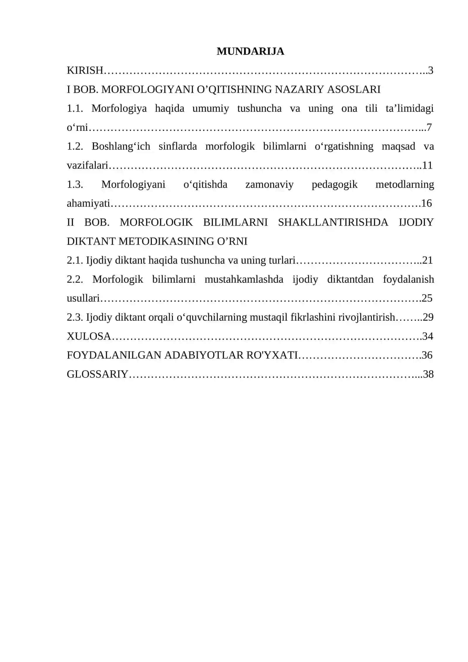 Morfolagiyani o'qitishning nazariy asoslari 2