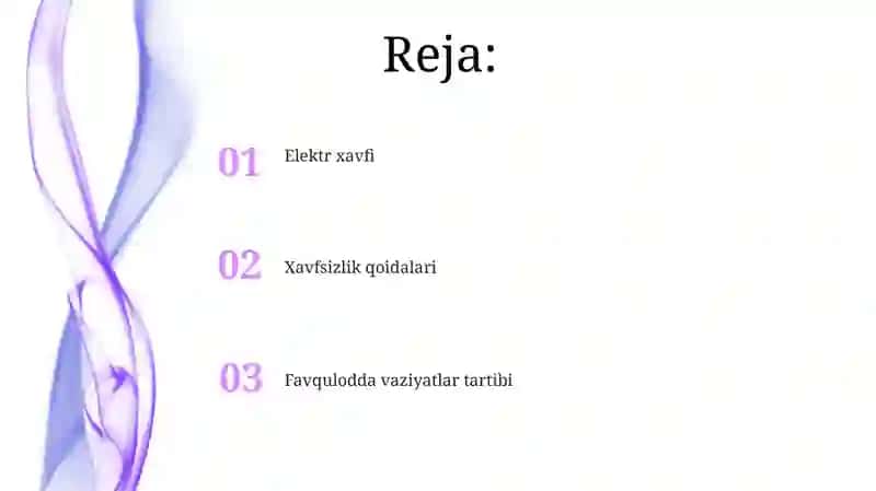 Elektr xavfsizligi qoidalari 2