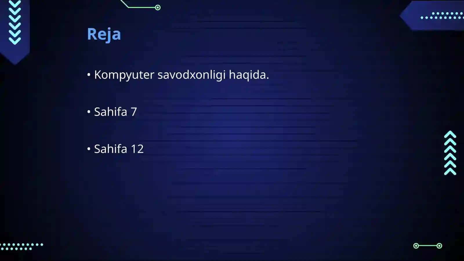Kompyuter savodxonligi kursi haqida 2