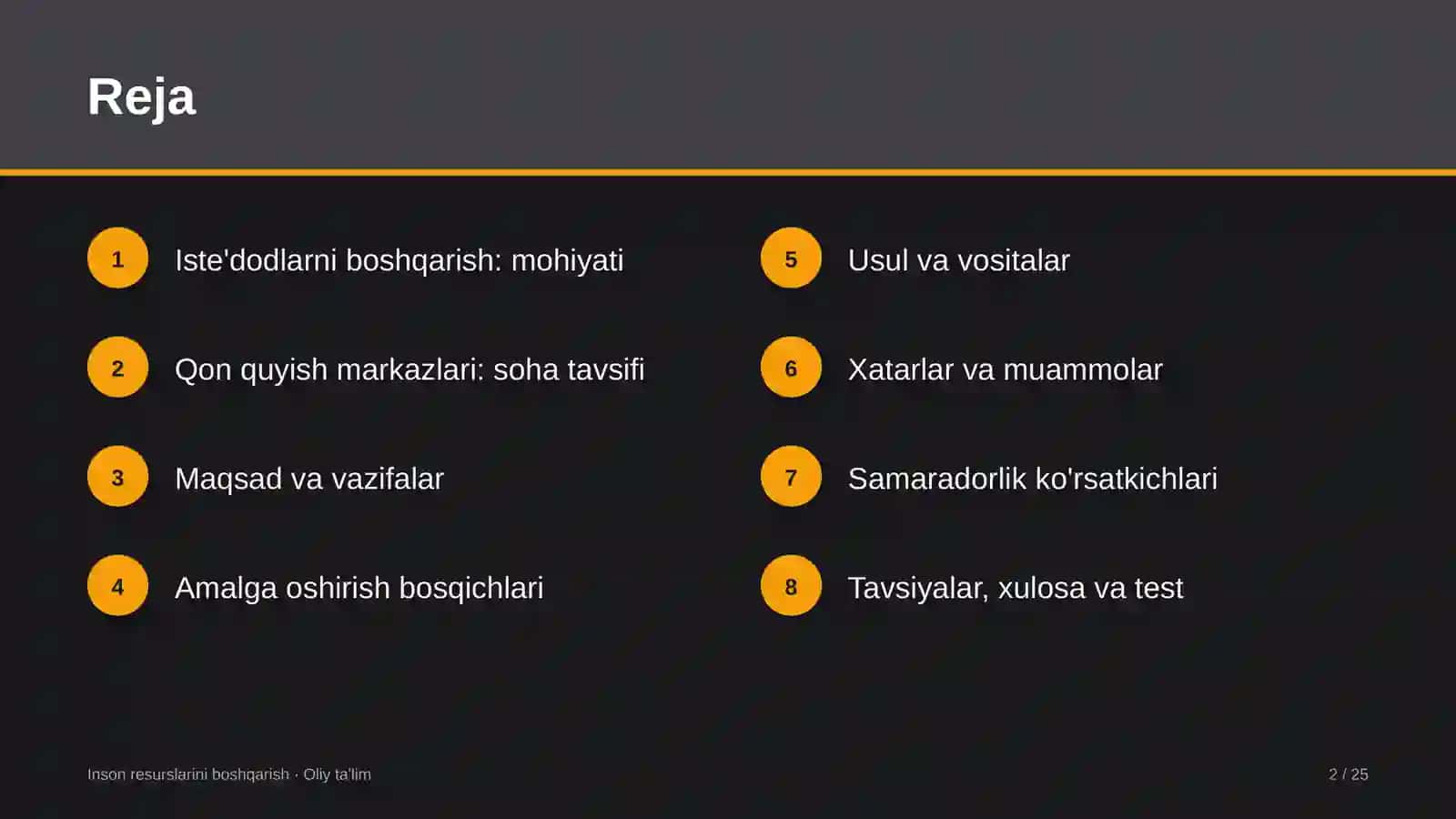 qon quyish markazlarida iste'dodlarni boshqarish 2985 2