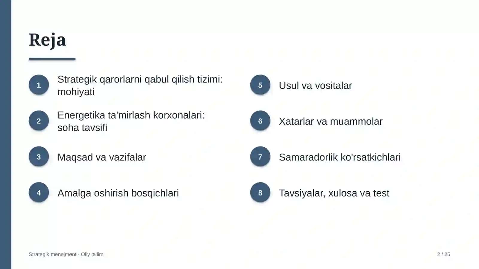 energetika ta'mirlash korxonalarida strategik qarorlarni qabul qilish tizimi 7068 2