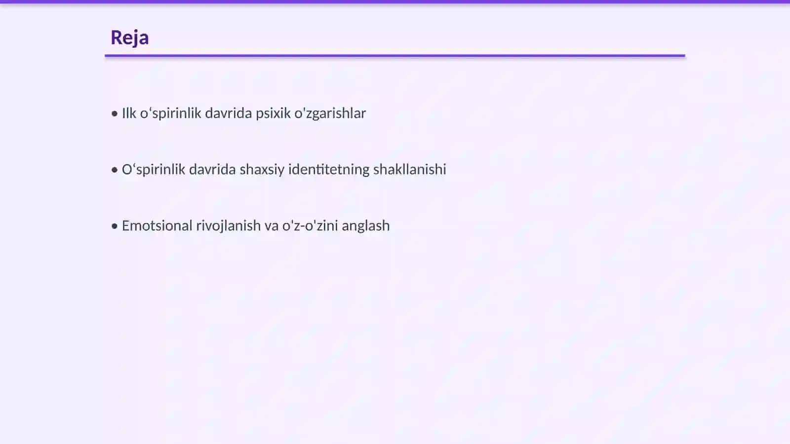 Ilk oʻspirinlik va oʻspirinlik davrida psixik rivojlanish xususiyatlari 2