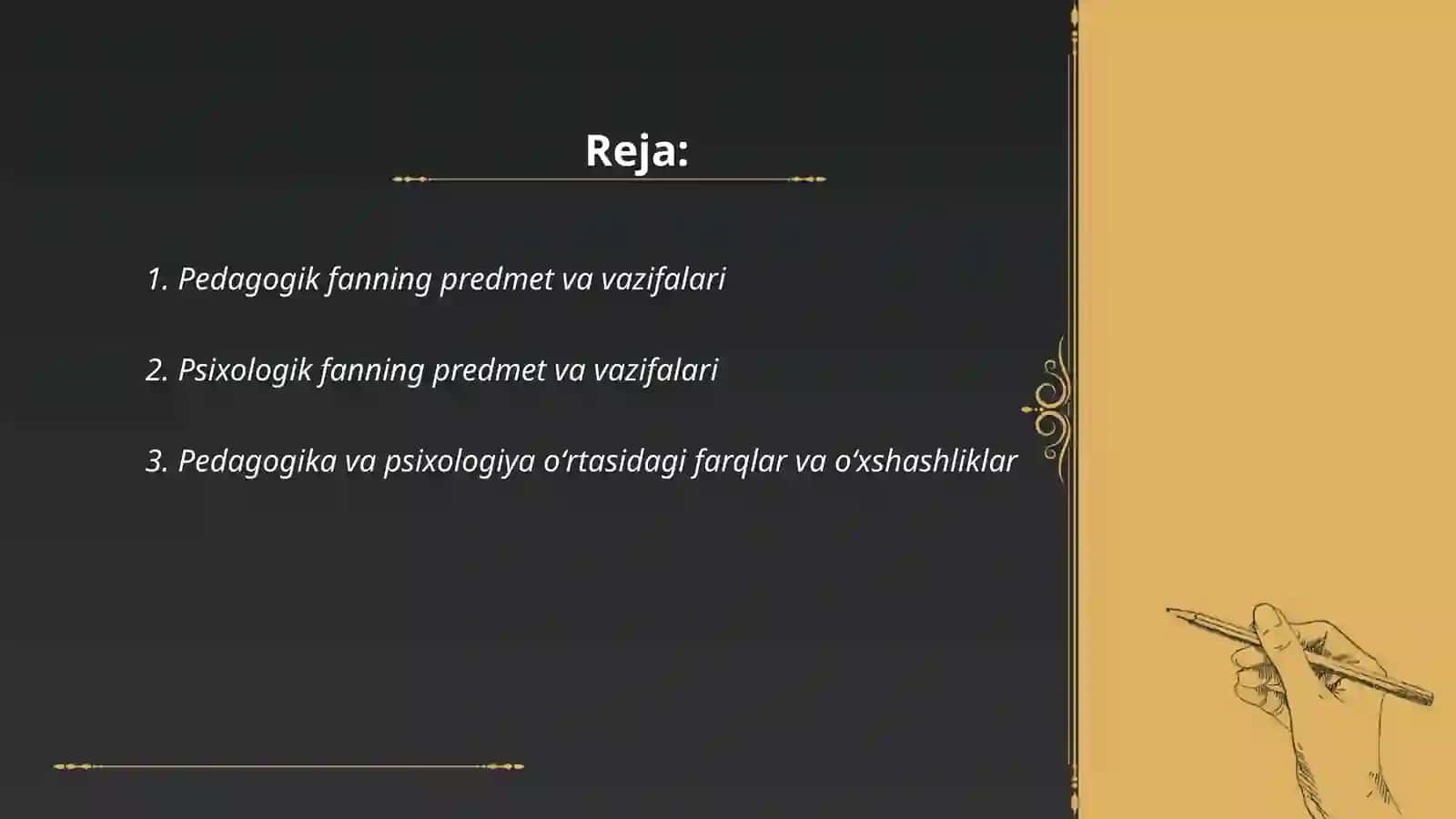 Pedagogik va psixologik fanlar va ularning oʻziga xosliklari 2