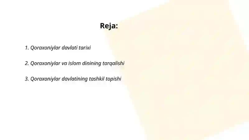 Qoraxoniylar Davlati Tarixi 2