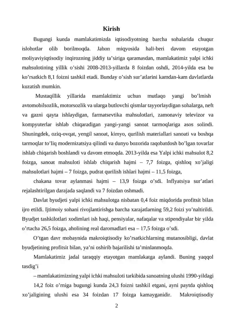 SANOAT TEXNOLOGIK JARAYONLARIDA PID ROSTLAGICHLARNI QO'LLASH 2