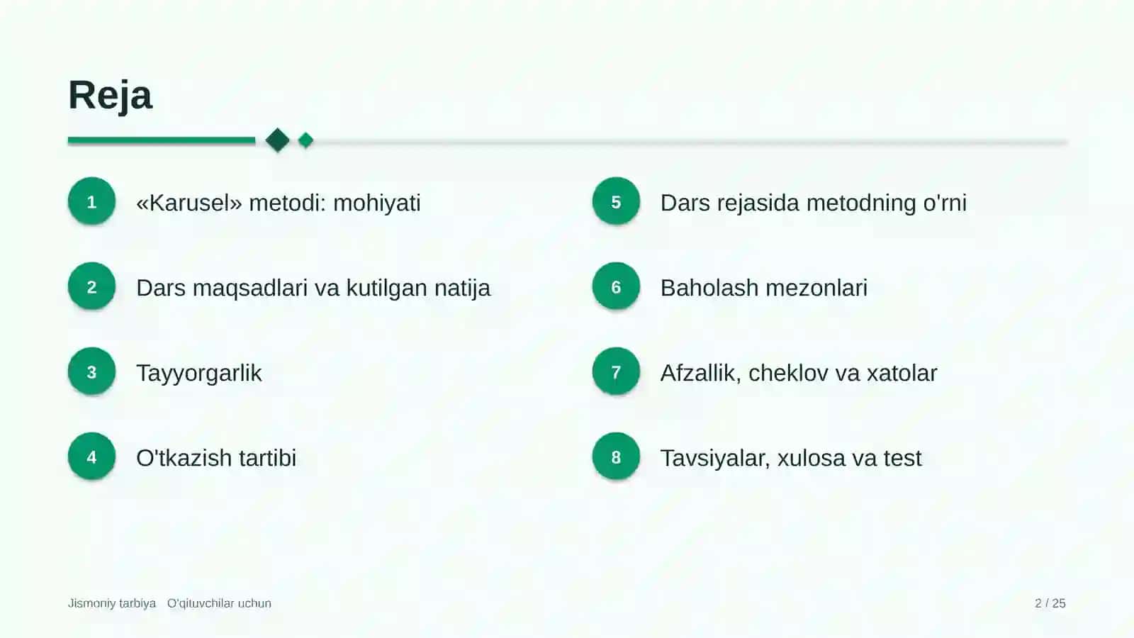 jismoniy tarbiya darslarida karusel metodidan foydalanish 7312 2