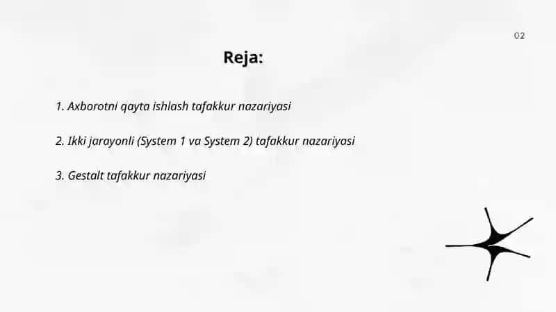 Tafakkur borasidagi psixologik nazariyalar 2