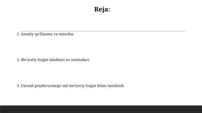 Qoziqli poydevorlar me'yoriy hujjati bilan tanishish 2