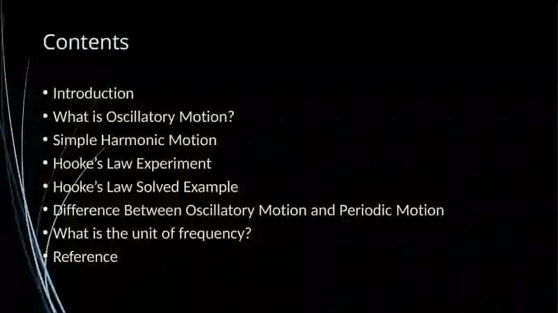 Oscilatory Motion 2
