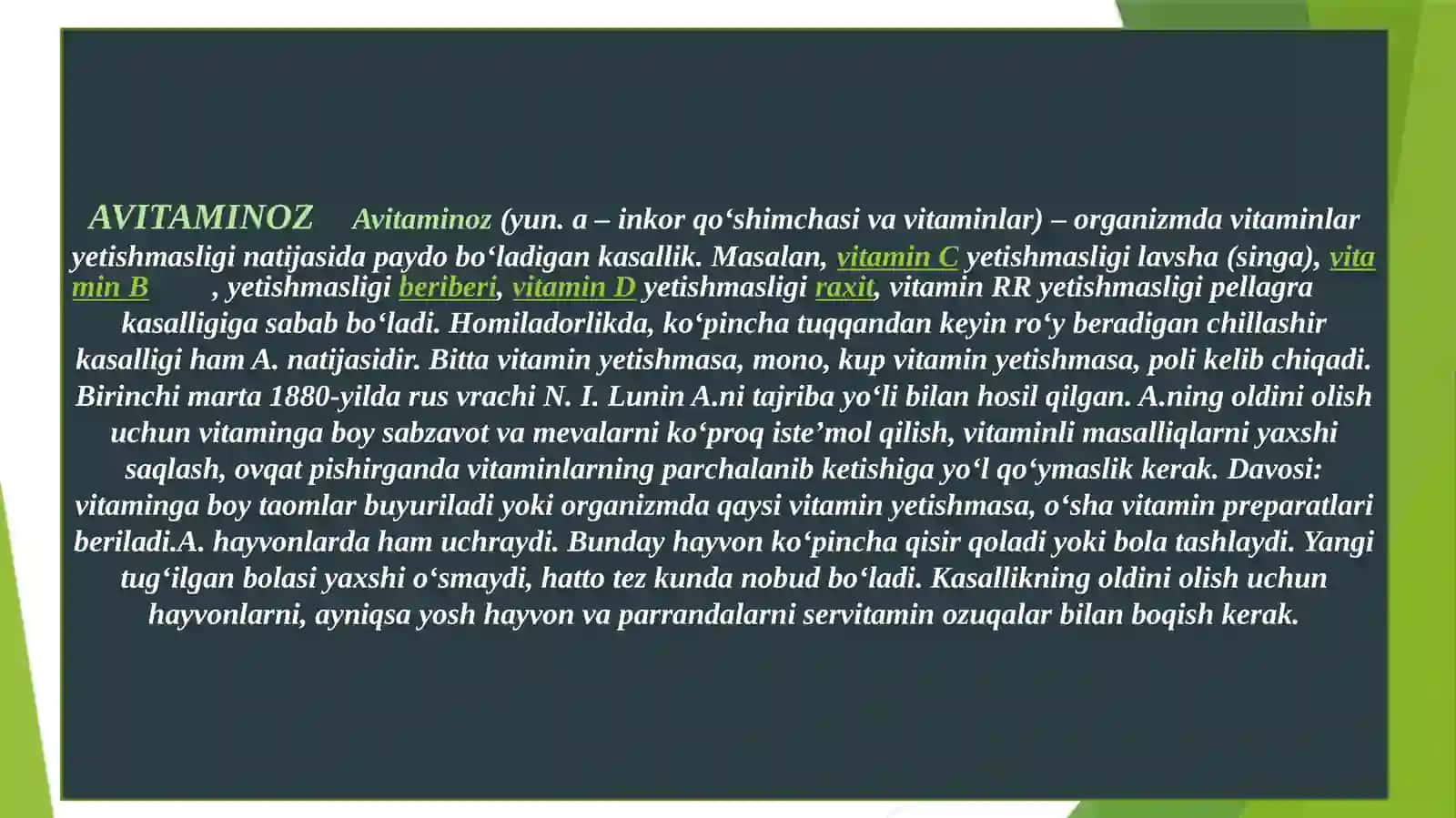 Avitaminoz 2
