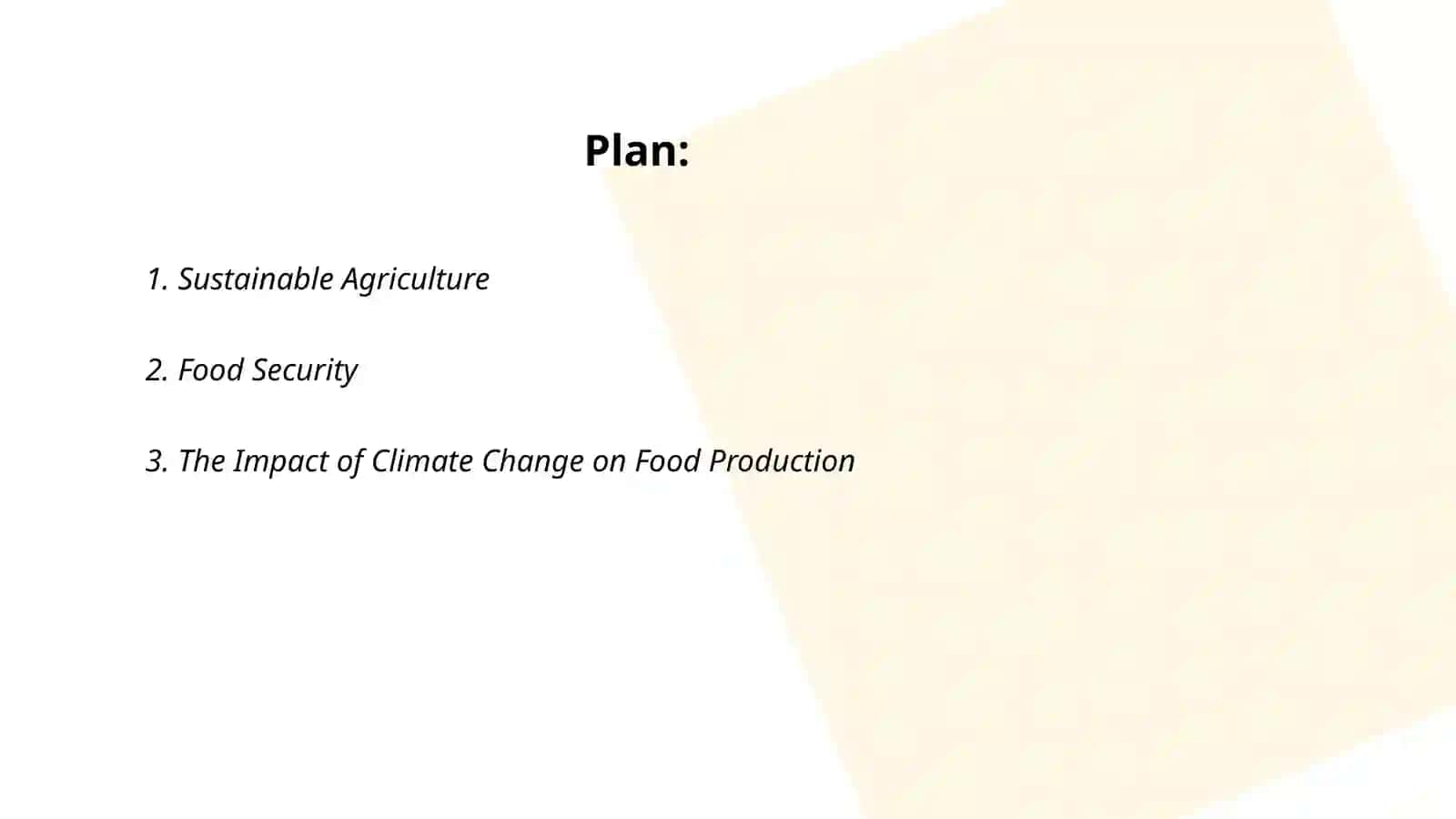 Sustainable Agriculture 2