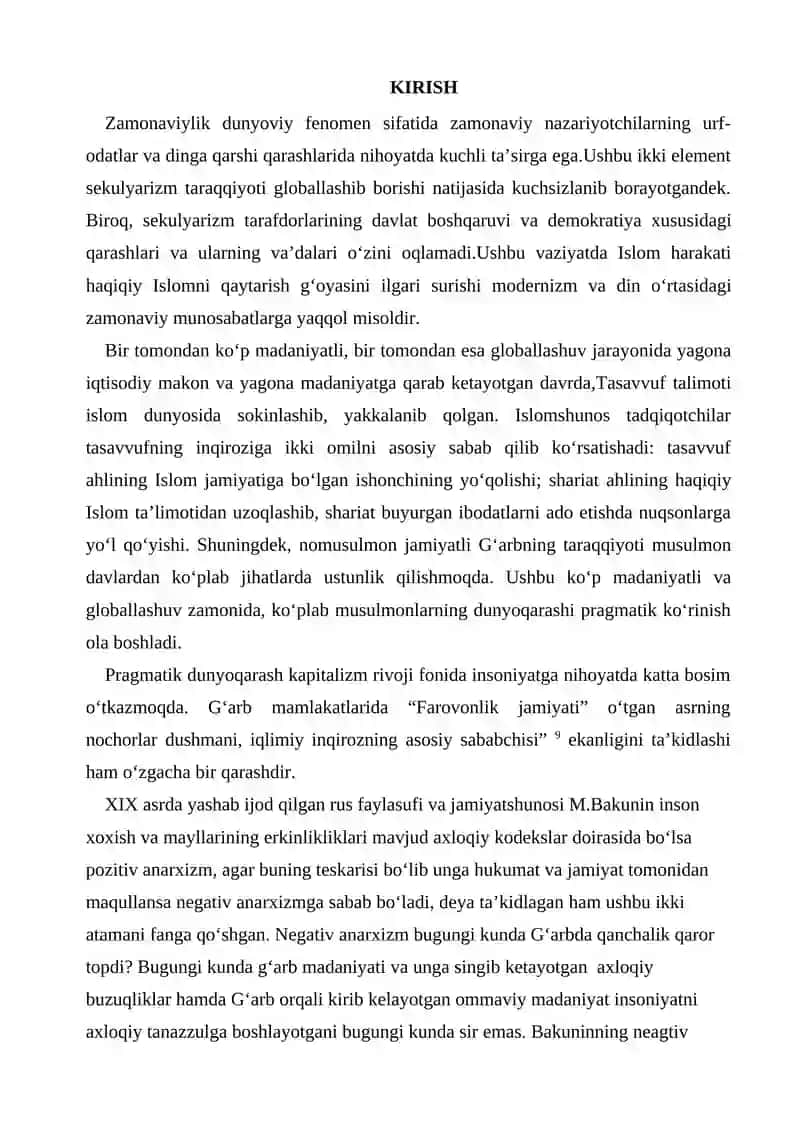 Tasavvuf falsafasi va uning oqimlari 2