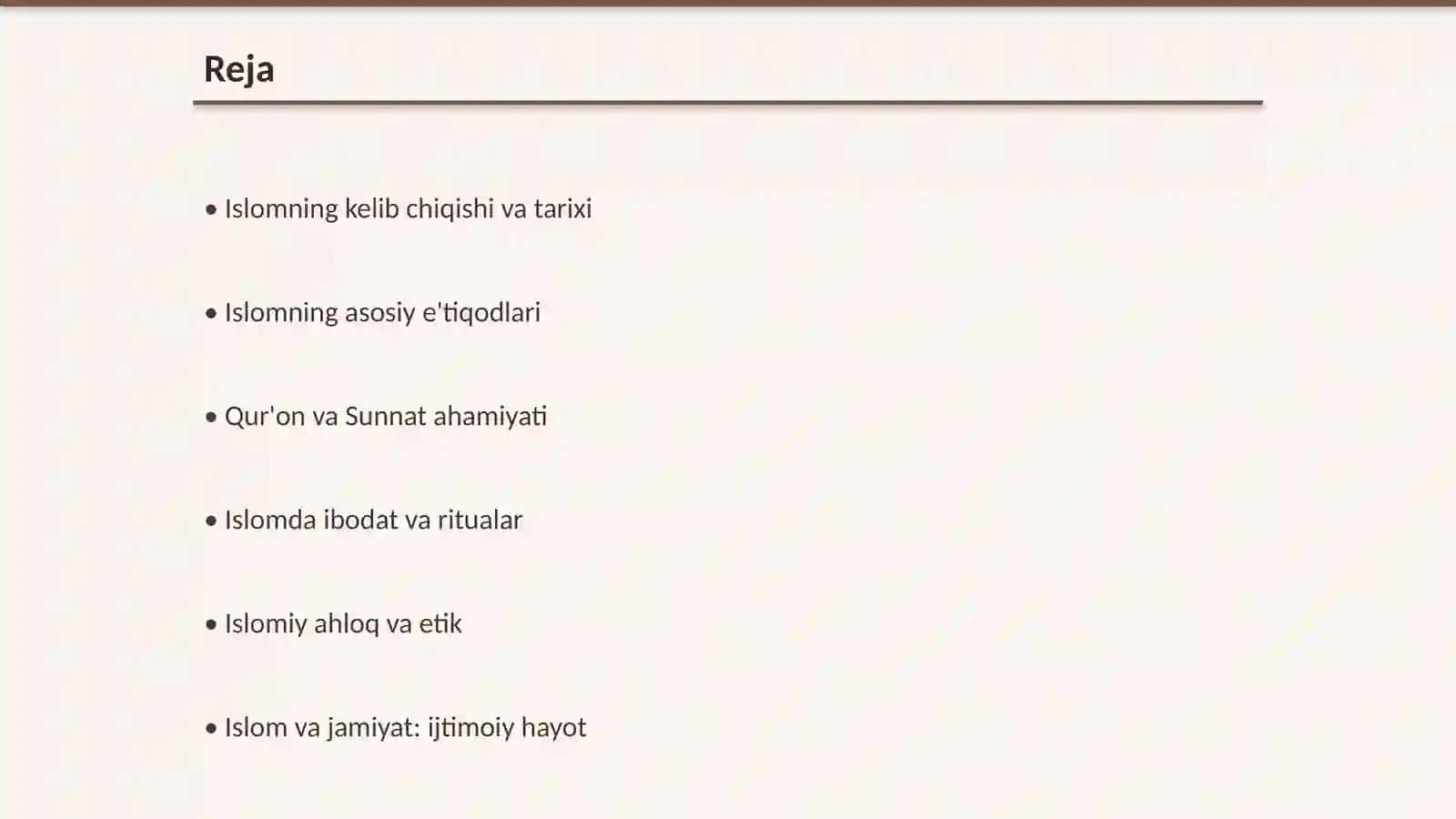 Islomning kelib chiqishi va tarixi 2