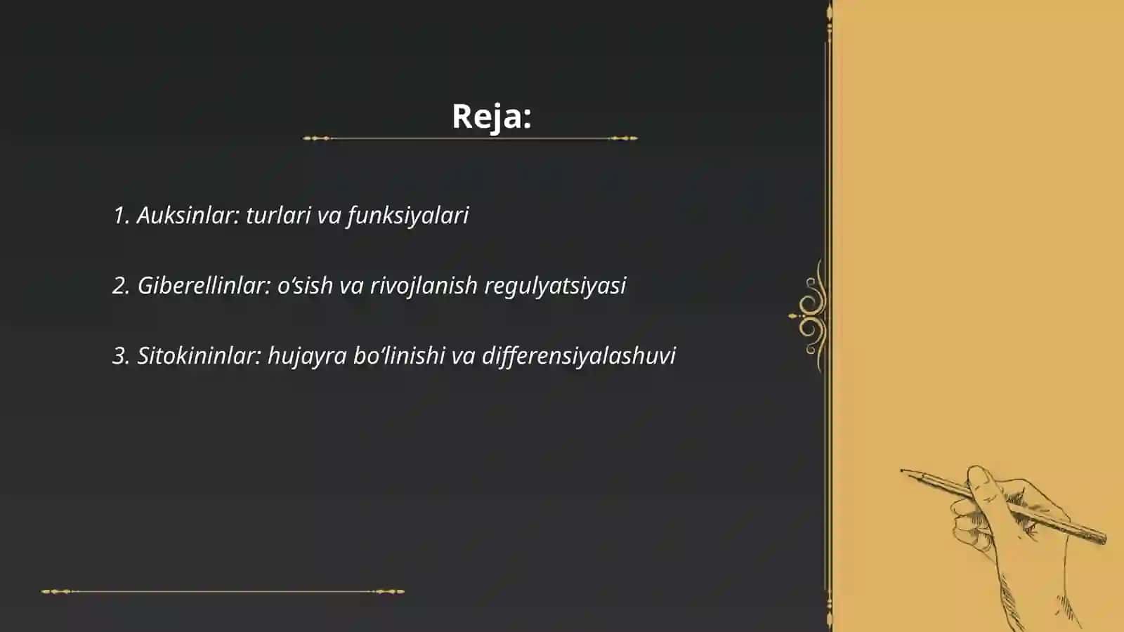 Tabiiy fitogarmonlar va ingibitorlar 2
