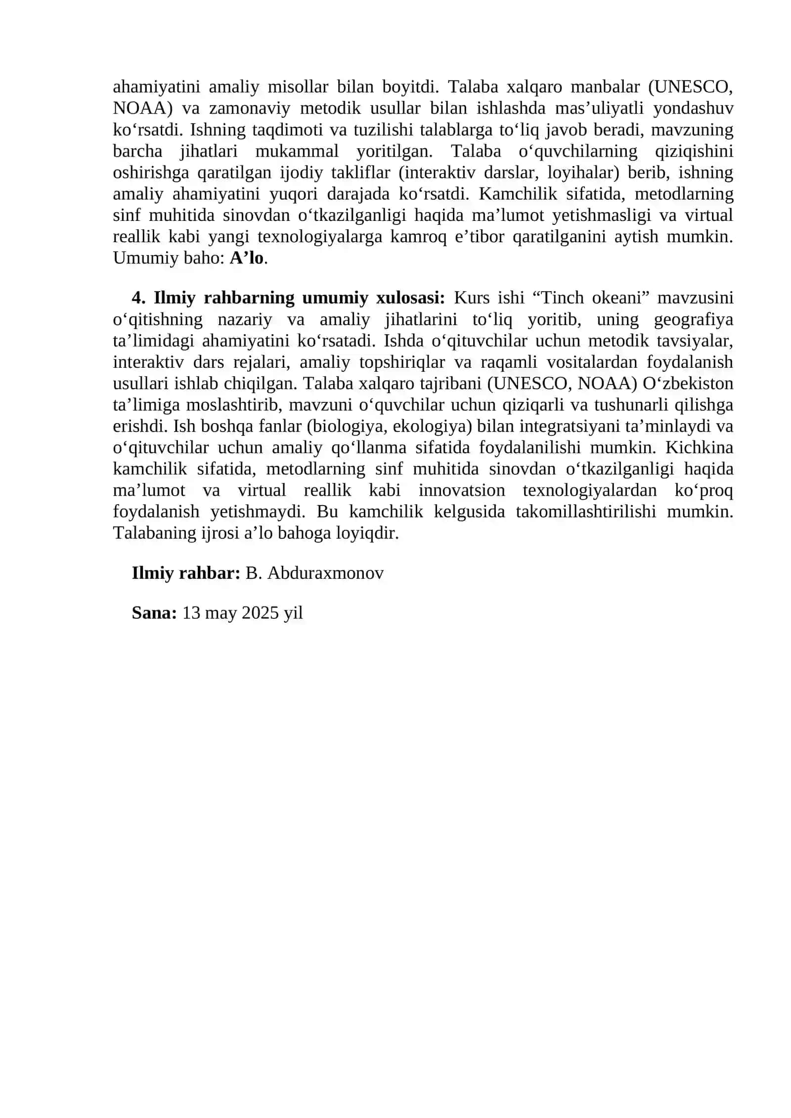 Materiklar va okeanlar geografiya kursida Tinch okeani mavzusini o‘rganish metodikasi 2
