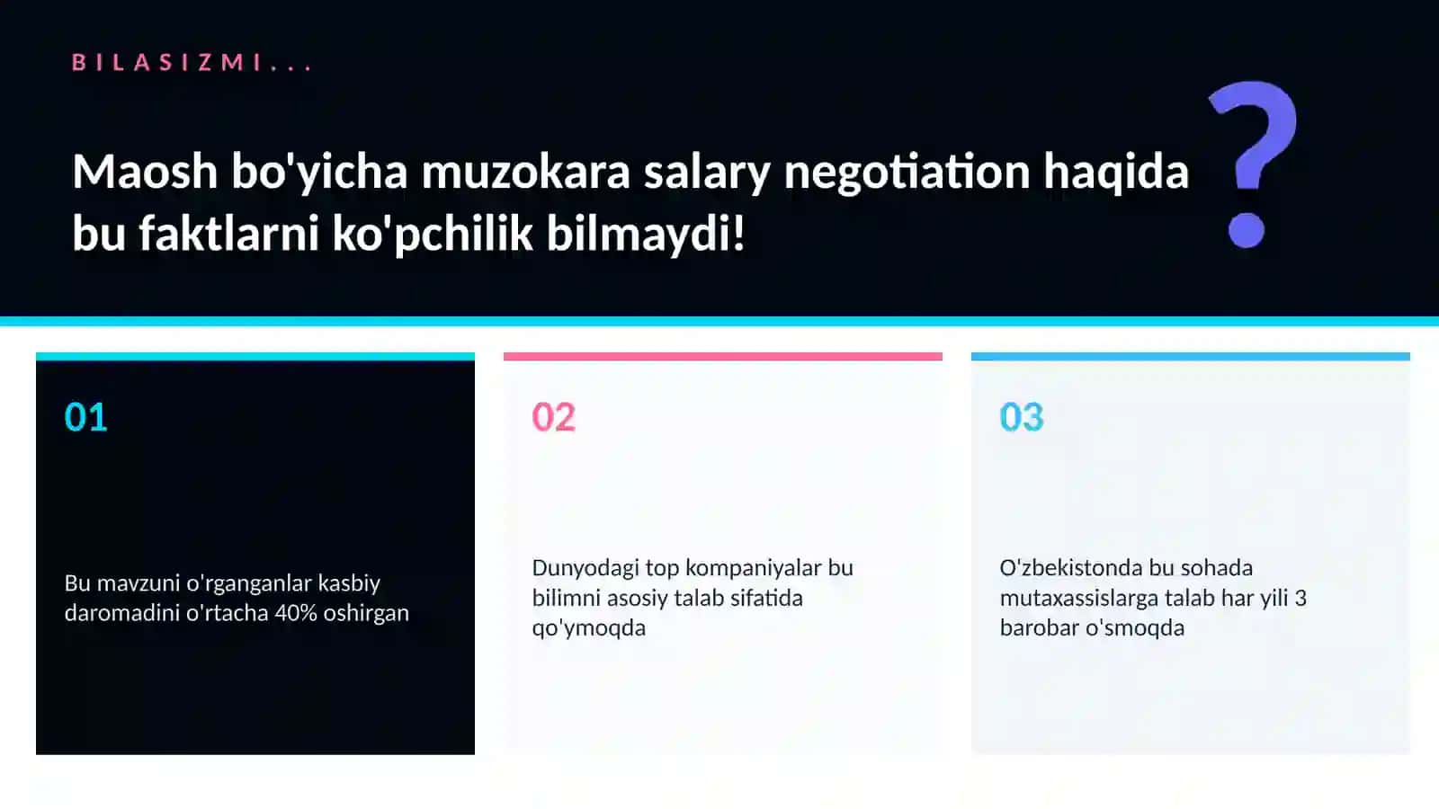 Maosh bo'yicha muzokara salary negotiation 2