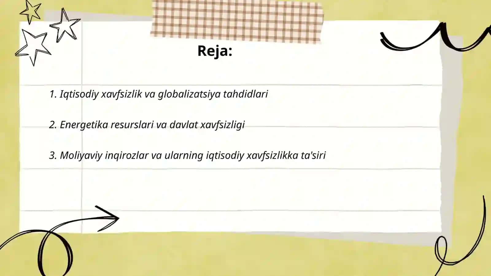 DAVLATNING IQTISODIY XAVFSIZLIGIGA TAHDIDLAR 2