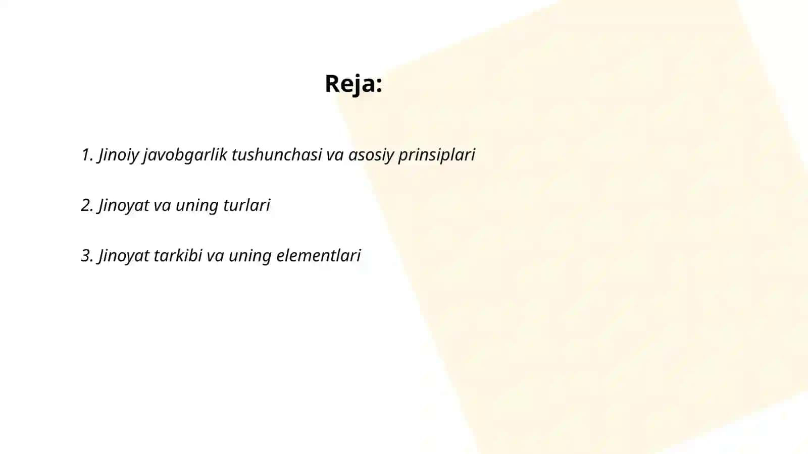 Jinoiy javobgarlik va jazo tizimi 2