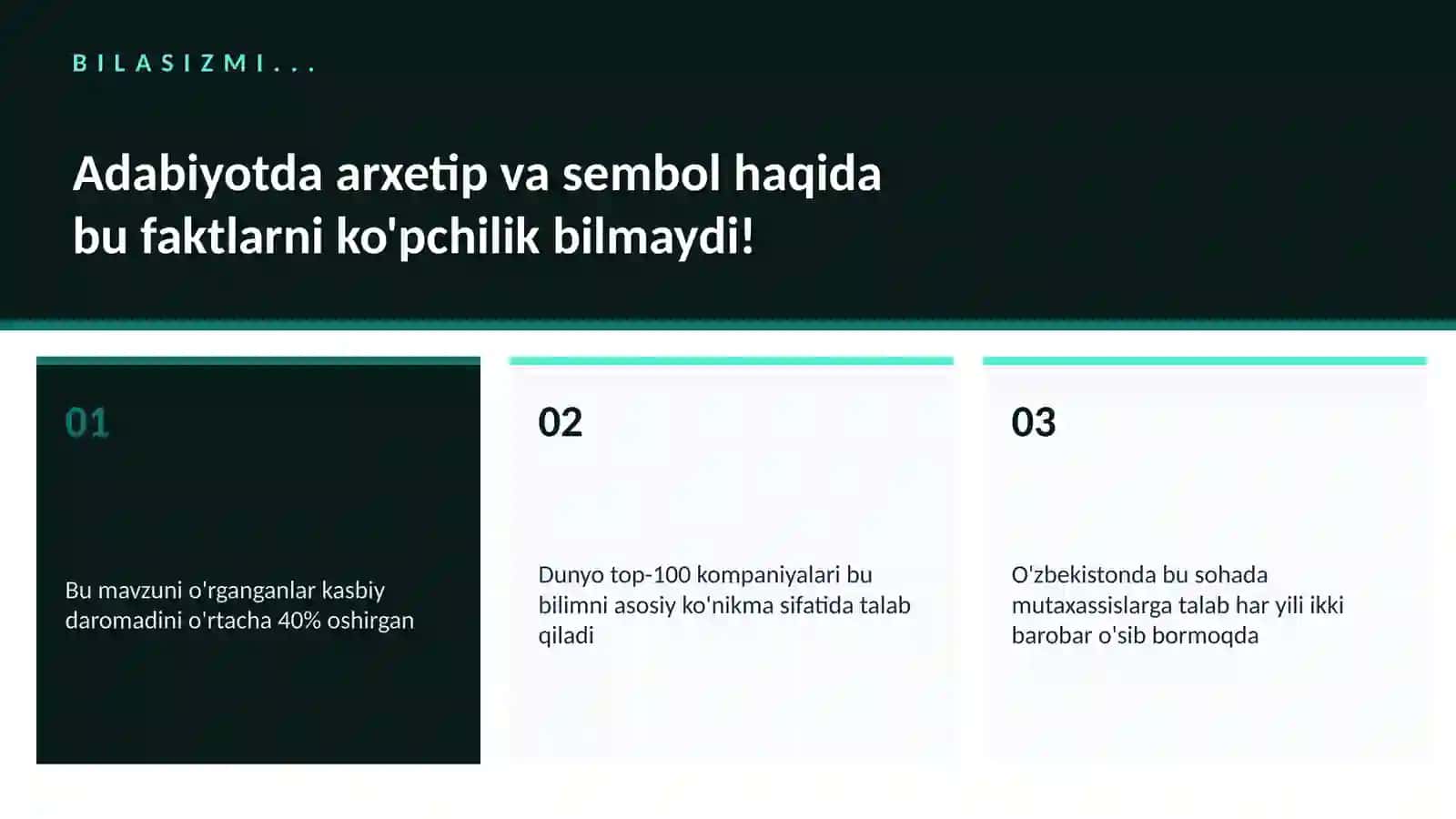 Adabiyotda arxetip va sembol 2